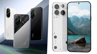 POCO F7 5G vs Nothing Phone 3: Check Comparison of Price, Specifications and Features of POCO’s Latest Smartphone and Nothing’s Upcoming Smartphone Featuring Snapdragon 8s Gen 4