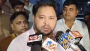 Tejashwi Yadav Security Breach: Narrow Escape for RJD Leader As Truck Rams Into His Convoy; 3 Security Personnel Injured (Watch Videos)