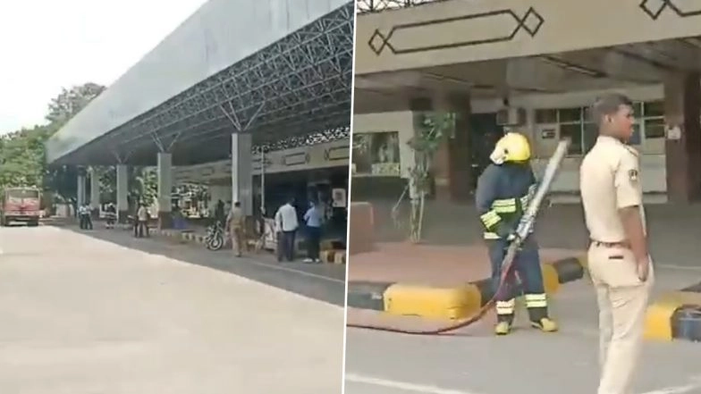 Hyderabad Bomb Threat: Begumpet Airport Receives Email With Bomb Threat, Bomb Squad Deployed (Watch Videos)