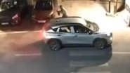 Noida: Thief Caught on Camera Stealing a Car Side Mirror in Uttar Pradesh, Video Surfaces