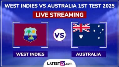 West Indies vs Australia Live Streaming Online, 1st Test 2025: How To Watch WI vs AUS Frank Worrell Trophy Cricket Match Free Live Telecast on TV?