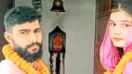 From Aunt to Bride: Bihar Woman Elopes With Nephew, Marries Him in Temple After Dumping Husband and Daughter; Video Goes Viral