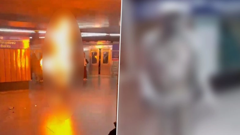 Brazil: Man Sets Himself on Fire at Sao Bento Subway Station in Sao Paulo, Horrifying Videos Surface (Viewer Discretion Advised)