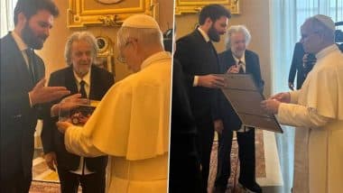 Oscar Winner Actor Al Pacino Meets Pope Leo XIV at Vatican (See Pics and Video)