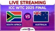 South Africa vs Australia, ICC WTC 2025 Final Free Live Streaming Online: How To Watch SA vs AUS World Test Championship Cricket Match Telecast on TV?