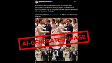 Fact Check: Did Rahul Gandhi Attend Wedding Ceremony of George Soros’s Son Alexander Soros? AI-Generated Image of Congress Leader Goes Viral With Fake Claim