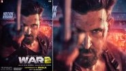 &lsquo;War 2&rsquo;: Hrithik Roshan Flaunts Fierce Action Look in New Poster As He Kickstarts Countdown for Ayan Mukerji&rsquo;s Film (See Pic)