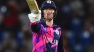 Scotland All-Rounder Brandon McMullen Surpasses Kapil Dev, Lance Klusener, Shakib Al Hasan To Achieve 1,000 Runs, 50 Wickets Double in ODIs