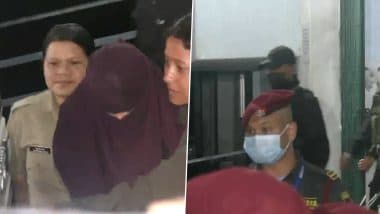 Raja Raghuvanshi Murder Case: Sonam Raghuvanshi Brought to Ganesh Das Hospital for Medical Examination in Shillong (Watch Video)