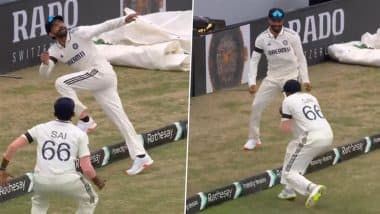 Ravindra Jadeja, Sai Sudharsan Combine to Take Incredible Catch Near Boundary Line to Dismiss Jamie Smith During IND vs ENG 1st Test 2025 (Watch Video)
