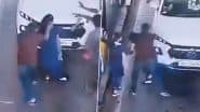 Noida Shocker: Woman Toll Staff Brutally Pulled by Neck and Thrown Aside by Alleged BJP Workers During Argument at Luharli Plaza; Police Respond After CCTV Video Goes Viral