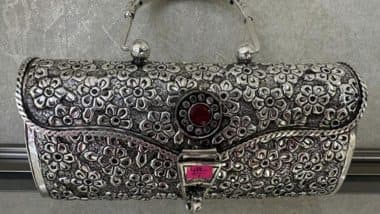 PM Narendra Modi Gifts Handcrafted Silver Clutch From Andhra Pradesh to Cyprus First Lady Philippa Karsera (See Pic)
