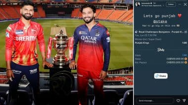 'Lets Go Punjab', Singer Karan Aujla Bets On Punjab Kings Winning Maiden Trophy Ahead of RCB vs PBKS IPL 2025 Final