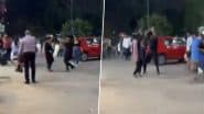 Ghaziabad Shocker: Woman Brutally Thrashed With Stick by Man Outside Gaur City Mall After Fight With His Girlfriend; Probe Ordered As Video Goes Viral