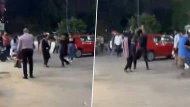 Ghaziabad Shocker: Woman Brutally Thrashed With Stick by Man Outside Gaur City Mall After Fight With His Girlfriend; Probe Ordered As Video Goes Viral