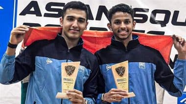 India Beats Pakistan To Win Gold in Asian Squash Doubles Championship 2025, Abhay Singh and Velavan Sethilkumar Win Thrilling Men's Final 2-1
