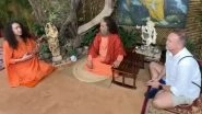 Royal Challengers Bengaluru Head Coach Andy Flower Meets Swami Chidanand Saraswati in Rishikesh Days After RCB&rsquo;s Maiden IPL Win (Watch Video)