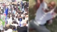 Tragedy at YSRCP Rally: 53-Year-Old Man Dies After Being Hit by YSR Congress Party Vehicle During Jagan Mohan Reddy’s Palnadu Visit; Disturbing Videos Surface