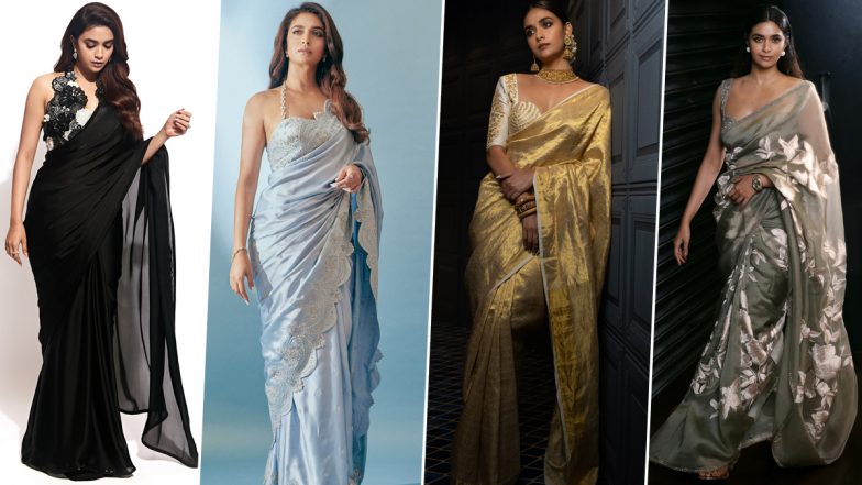 Keerthy Suresh's Saree Looks Will Win Your Hearts!
