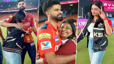 Shreyas Iyer Receives Warm Hugs From Mother and Sister After Guiding PBKS to IPL 2025 Final, Shresta Iyer Imitates Brother’s Iconic Walk (Watch Video)