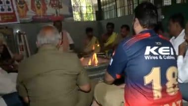 Fans Pray for RCB’s Victory in IPL 2025 Final: Bring the Trophy Home Boys, Karnataka Stands With You, Says Karnataka Deputy Chief Minister DK Shivakumar (Watch Video)