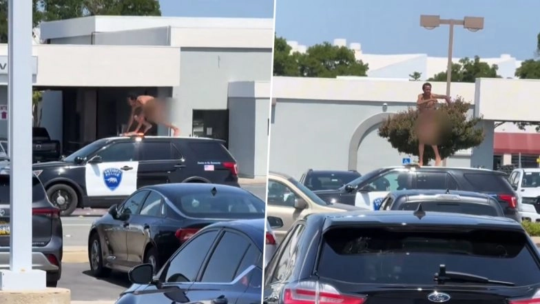 California: Naked Man Caught Dancing on Police Car in Antioch, Shocks Bystanders, Video Goes Viral