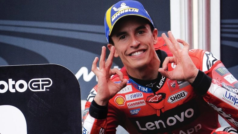 MotoGP 2025: Marc Marquez Clinches 100th Career Pole With Blistering Lap at Mugello Circuit in Italian Grand Prix