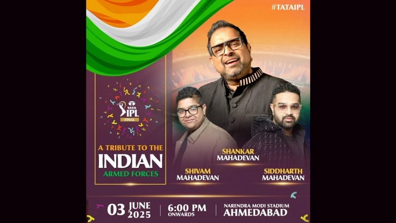 IPL Final: Shankar Mahadevan To Pay Tribute to Indian Armed Forces With Sons at Closing Ceremony