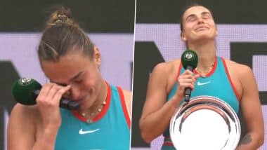 Aryna Sabalenka Breaks Down in Tears After Losing French Open 2025 Women’s Singles Final Match Against Coco Gauff (Watch Video)