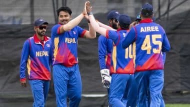 Nepal Beats Scotland by One Wicket in ICC Men's Cricket World Cup League Two 2023-27 Match; Karan KC and Kushal Bhurtel's Brilliant Half-Centuries Help NEP Register Thrilling Victory