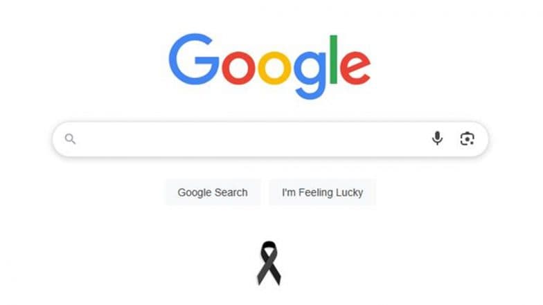 Air India AI171 Flight Crash: Google Search Honours the Victims of Tragic Ahmedabad Plane Crash With a Black Ribbon As Nation Mourns Boeing 787-8 Dreamliner Tragedy