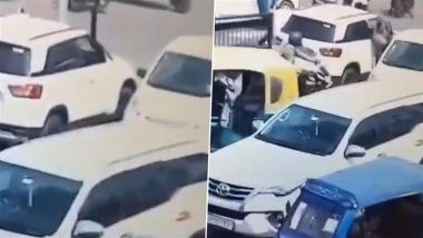 Lucknow Road Rage: Police Inspector Slaps Army Colonel in Front of His Wife and Daughter After Being Confronted for Wrong-Side Driving; Case Registered After Video Goes Viral