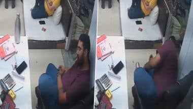 Sudden Death Caught on Camera in Surat: Man Collapses, Dies of Heart Attack at Textile Shop Days After Engagement in Gujarat; Disturbing Video Surfaces