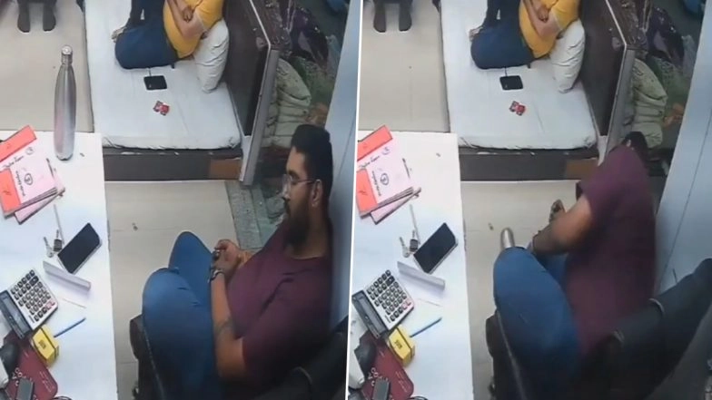 Sudden Death Caught on Camera in Surat: Man Collapses, Dies of Heart Attack at Textile Shop Days After Engagement in Gujarat; Disturbing Video Surfaces