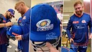 Rohit Sharma Signs Jonny Bairstow's Helmet As Mumbai Indians' Campaign Comes To End After Defeat in PBKS vs MI IPL 2025 Qualifier 2 Match (Watch Video)