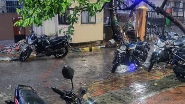 Mumbai Rains: Local Train Services Delayed on Central and Harbour Lines as Heavy Rainfall Continues To Lash City, IMD Issues Orange Alert (Watch Video)