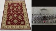 PM Narendra Modi Gifts Handmade Kashmiri Silk Carpet to Cyprus President Nikos Christodoulides, Silver Clutch Purse From Andhra Pradesh to His Wife