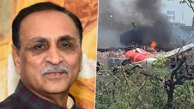 Air India Plane Crash: Former Gujarat CM Vijay Rupani Among Passengers Onboard Ahmedabad-London Flight AI171 That Crashed in Meghaninagar, Says Report
