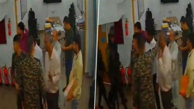 Indian Army Colonel Ankush Chaudhary Allegedly Assaulted by Defence Estate Officer Over LoC Fencing Formalities in Jammu and Kashmir, Video Surfaces