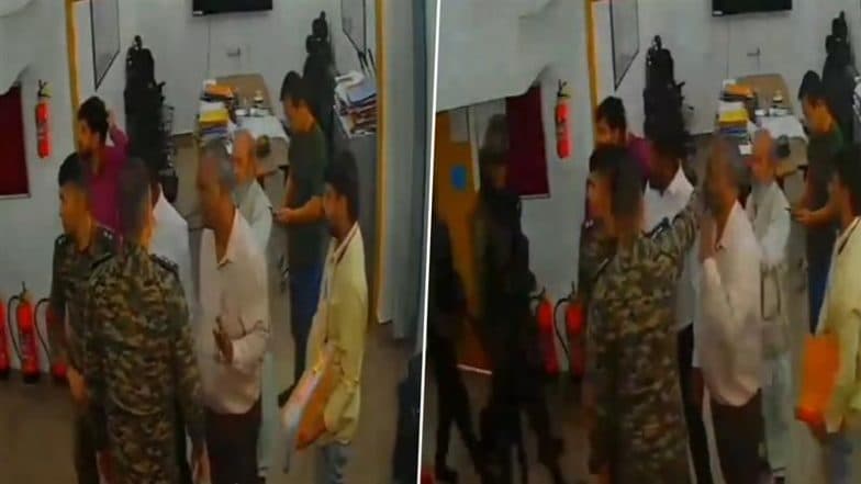 Indian Army Colonel Ankush Chaudhary Allegedly Assaulted by Defence Estate Officer Over LoC Fencing Formalities in Jammu and Kashmir, Video Surfaces