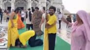 ‘Touch Your Mother’s Feet, Not Your Wife’s’: Elderly Woman Scolds Couple Shooting Reels at Vrindavan’s Prem Mandir, Video Goes Viral