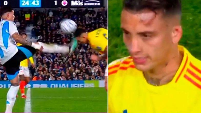 'Ban Him', Netizens Slam Enzo Fernandez After Midfielder Sees Red Card For High Boot on Kevin Castano During Argentina vs Colombia FIFA World Cup 2026 CONMEBOL Qualifiers Match