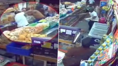 Murder Caught on Camera in Koppal: Man Hacked to Death With Machetes Inside Karnataka Bakery, Disturbing Video Surfaces
