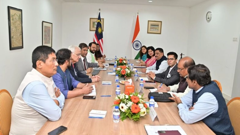 World News | All-party Delegation Led by Sanjay Kumar Jha Meets Indian Envoy in Kuala Lumpur