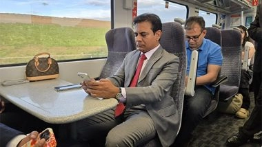 World News | Coventry to London on the Train: Telangana MLA KTR Beats Arduous Motorway Travel
