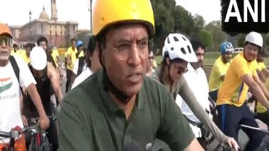 India News | Union Minister Mansukh Mandaviya Dedicates 25th Edition of 'Sundays on Cycle' to Soldiers After Success of Op Sindoor