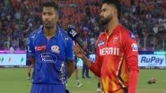 Sports News | IPL 2025: PBKS Win Toss, Opt to Bowl Against MI