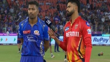 Sports News | IPL 2025: PBKS Win Toss, Opt to Bowl Against MI