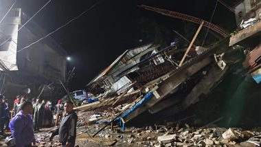 India News | Heavy Rains Cause Building Collapse in Mizoram's Lawngtlai; 3 Rescued Safely