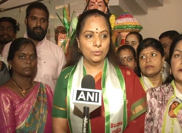 India News | BRS MLC K Kavitha Celebrates Telangana Formation Day, Targets CM Revanth Reddy